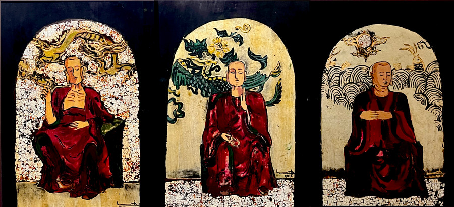 Tác phẩm &apos;Rồng thiền&apos; của Vương Linh.