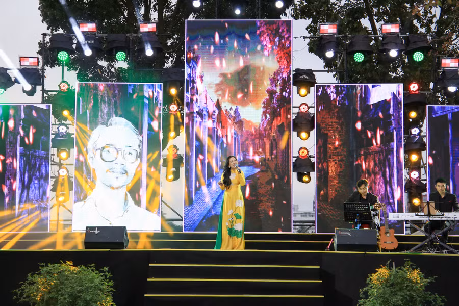 Chương trình nghệ thuật "Chiều trên quê hương tôi". (Ảnh: Hoàng Hải)