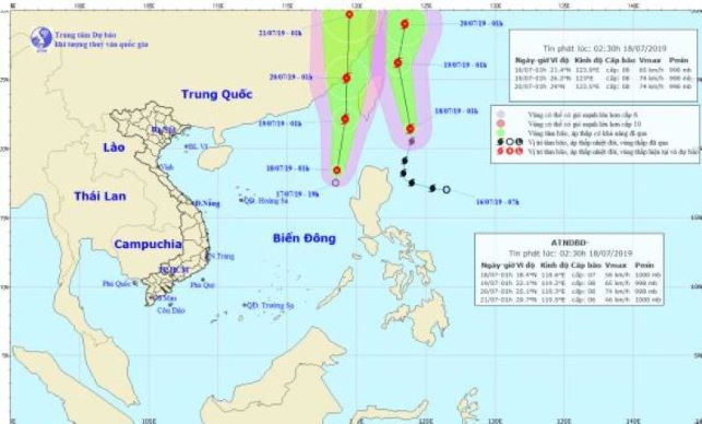 Áp thấp trên Biển Đông sẽ suy yếu dần trong 24 – 48 giờ tới Áp thấp trên Biển Đông sẽ suy yếu dần trong 24 – 48 giờ tới