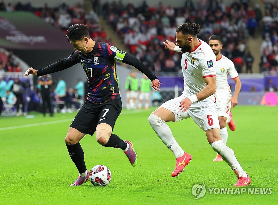 Jordan đánh bại Son Heung-min và các đồng đội để vào chung kết Asian Cup 2023. Ảnh: Yonhap. Jordan đánh bại Son Heung-min và các đồng đội để vào chung kết Asian Cup 2023. Ảnh: Yonhap.