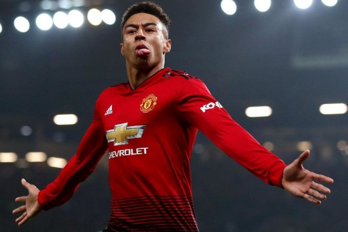 Lingard khi còn khoác áo Man Utd. Lingard khi còn khoác áo Man Utd.