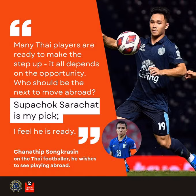 Chanathip tiến cử Supachok ra nước ngoài thi đấu.