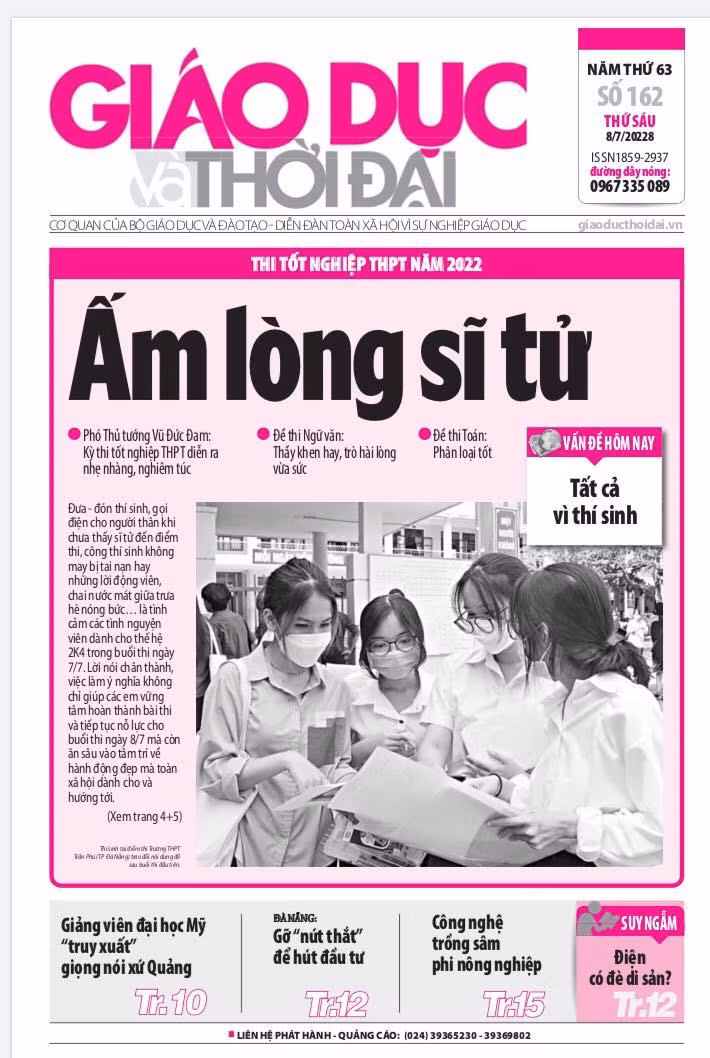 Tin tức báo in số 162 ra ngày hôm nay 8/7/2022