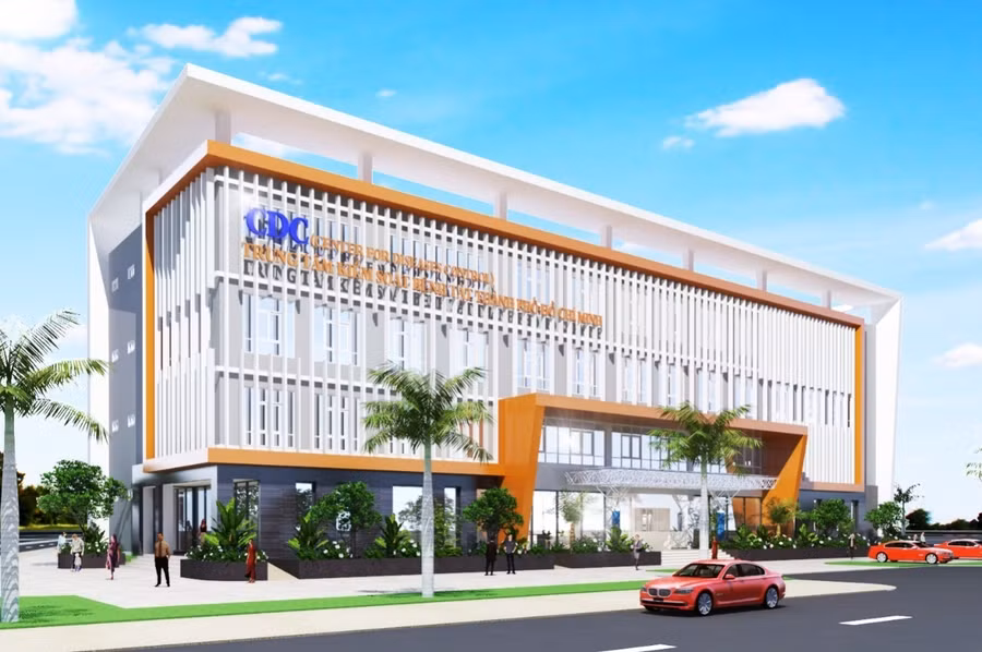 Trung tâm Kiểm soát bệnh tật thành phố là một trong 14 công trình mới đã khởi công và đang xây dựng của Ngành Y tế TPHCM.