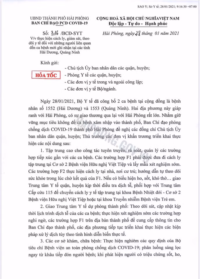 Người đi, đến từ Quảng Ninh, Hải Dương trong vòng 14 ngày phải thực hiện khai báo y tế ảnh 1