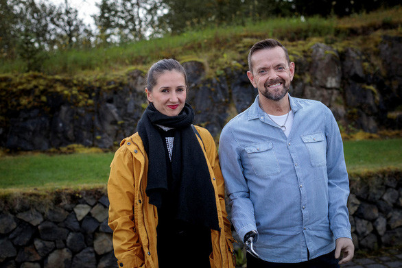 Felix Gretarsson mang tay giả trước khi có cuộc phẫu thuật ghép tay. Ảnh: icelandmonitor.
