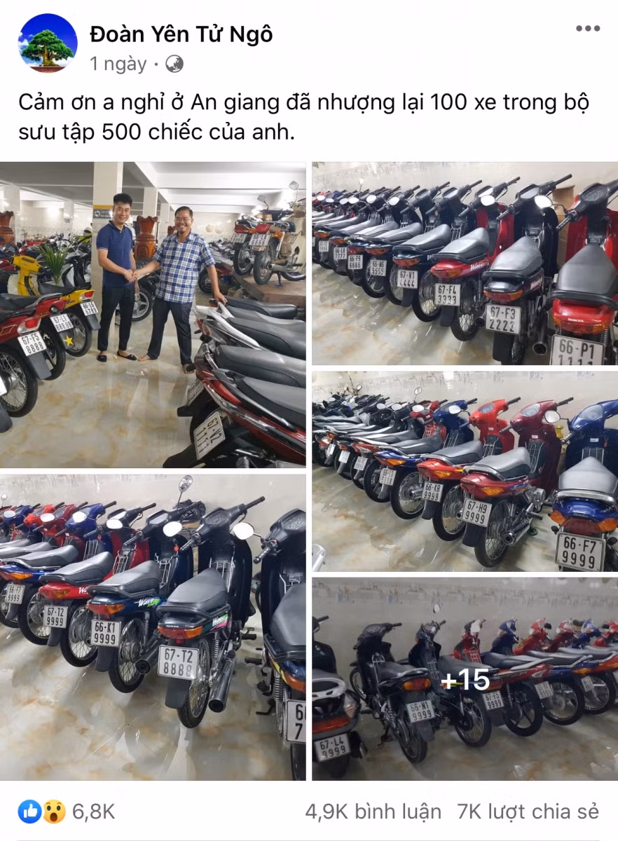 Người mua xe sau đó đăng tải lên mạng xã hội, bài viết nhanh chóng nhận được gần 7.000 lượt thích, 7.000 lượt chia sẻ và gần 5.000 lượt bình luận.