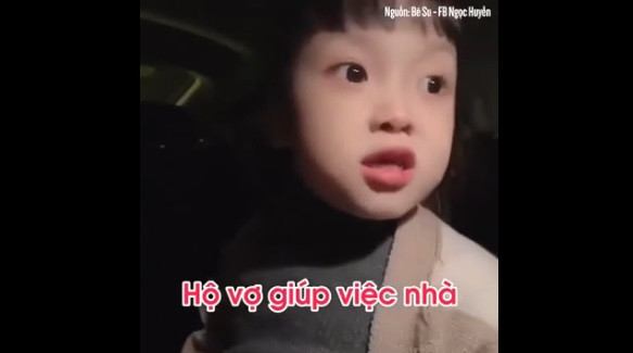 Xôn xao clip bé gái 4 tuổi "lên lớp" bố như "bà cụ non"