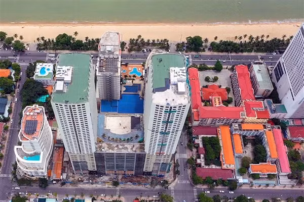 Vị trí khu đất 2 mặt tiền của Trường Chính trị tỉnh Khánh Hòa được giao cho Công ty CP Thanh Yến. Ảnh: IT.