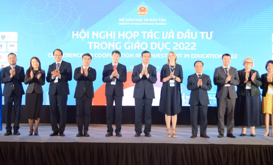 Hội nghị là nơi chia sẻ nhu cầu và kinh nghiệm về hợp tác, đầu tư giáo dục. Ảnh: Nguyễn Mạnh