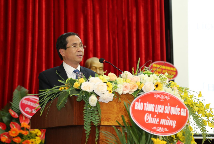 Thứ trưởng Bộ Nội vụ Triệu Văn Cường phát biểu tại buổi lễ