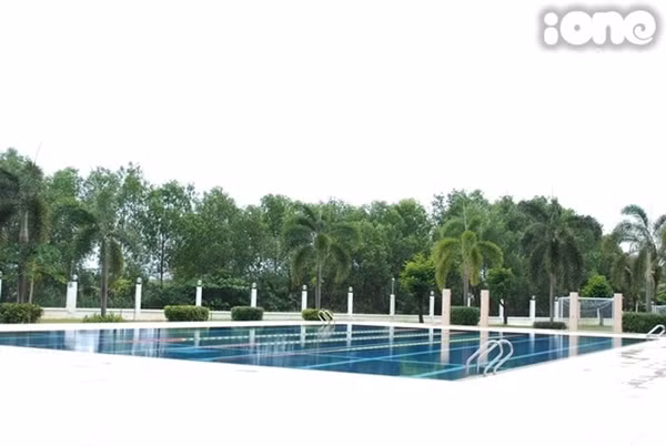 Bể bơi là nơi phục vụ cho các tiết học thể dục, rèn luyện sức khỏe.