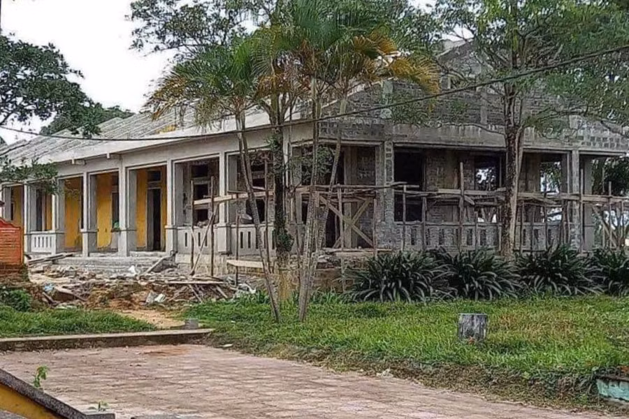 Hiện trường xảy ra vụ án mạng (Ảnh: T.T.).