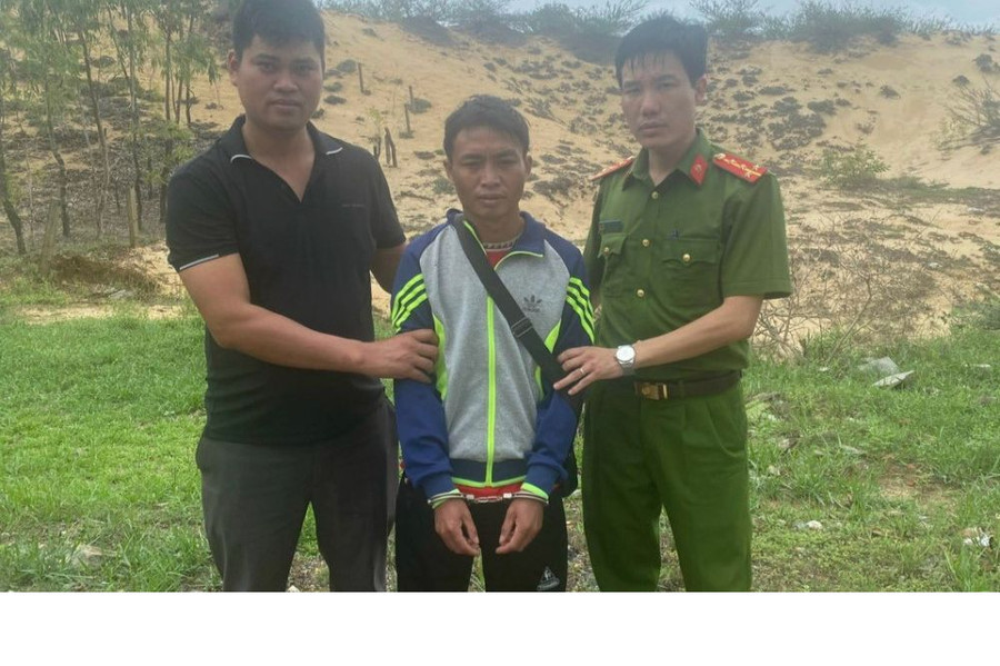 Nguyễn Văn Quyết tại thời điểm bị bắt giữ. (Ảnh: CTV)