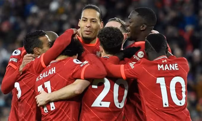 Liverpool kỷ lục về số bàn thắng sau 13 vòng đấu tại Ngoại hạng Anh.