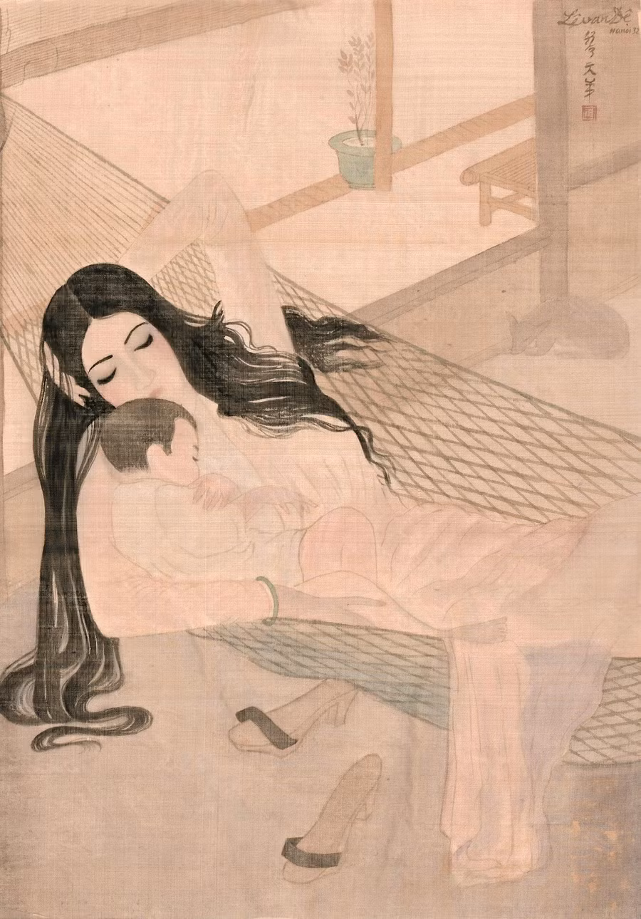 Tranh giả đề tên họa sĩ Lê Văn Đệ, Hanoi 1932.