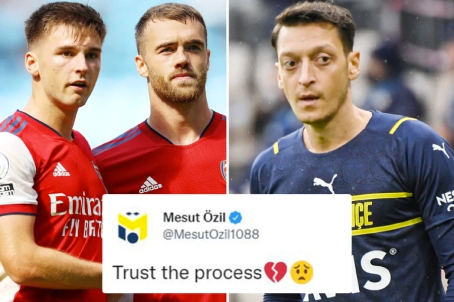 Dòng tweet ‘đá xoáy’ thầy cũ Arteta của Ozil.
