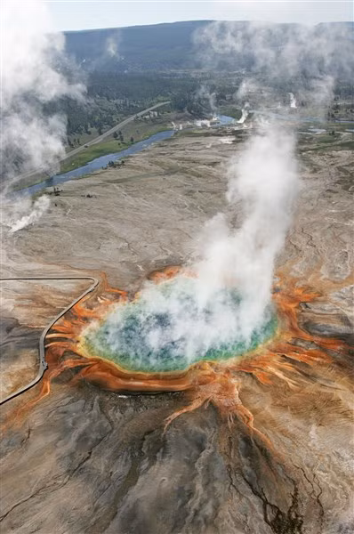 Suối nóng Grand Prismatic, Mỹ.
