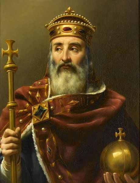 Charlemagne Đại đế, người mở đường cho sách phát sáng. Ảnh: Wikipedia.org. Charlemagne Đại đế, người mở đường cho sách phát sáng. Ảnh: Wikipedia.org.