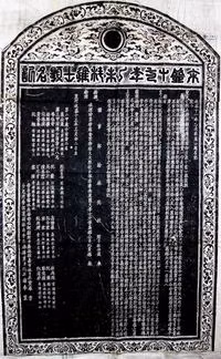 Bản rập văn bia đề danh Tiến sĩ khoa thi Ất Mùi (1715).