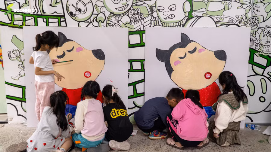 Nhân vật sói Wolfoo - nhân vật hoạt hình được hàng triệu trẻ em trên khắp thế giới yêu thích. Ảnh: Sconnect Việt Nam.