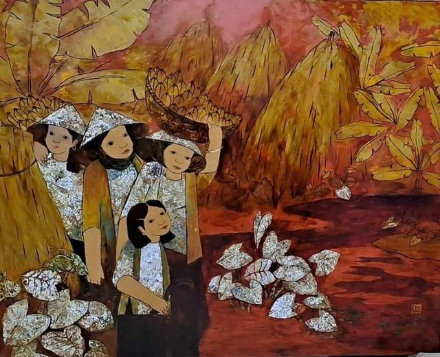 Tác phẩm &apos;Chiều về&apos; của Thân Trọng Dũng.