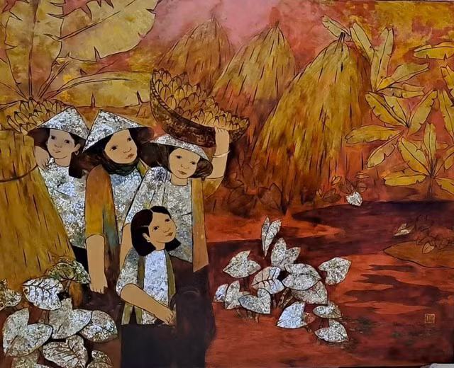 Tác phẩm 'Chiều về' của Thân Trọng Dũng.