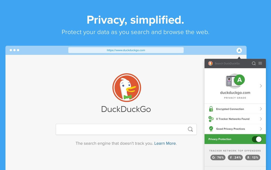 DuckDuckGo: Công cụ tìm kiếm có tính bảo mật cao và bảo vệ quyền riêng tư này không khả dụng tại Trung Quốc từ tháng 9/2014.