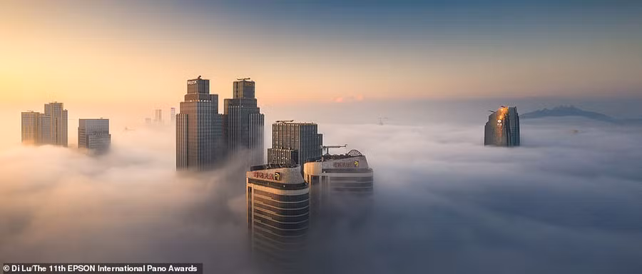 Thành phố Thanh Đảo, được chụp bởi nhiếp ảnh gia Trung Quốc Di Lu. Ảnh: Dailymail.