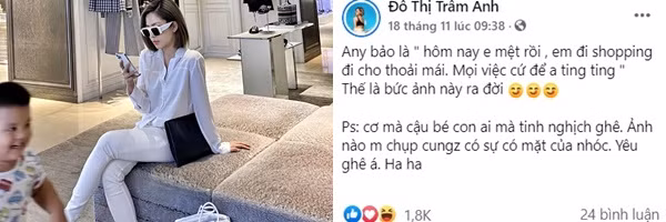 Dưới bài viết nhiều bạn bè vào bày tỏ ngưỡng mộ khi Trâm Anh có người yêu chiều chuộng hết mức.