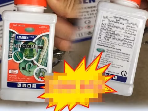 Loại thuốc trừ sâu bệnh nhi đã uống nhầm. Ảnh: BVCC.