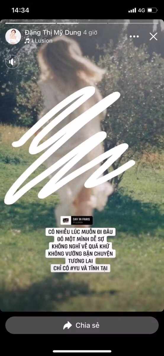 Midu đăng tải trạng thái được dân mạng cho rằng liên quan đến tin đồn Phan Thành cưới vợ.