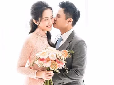 Phan Thành và Primmy Trương trong đám hỏi hôm 24/11.