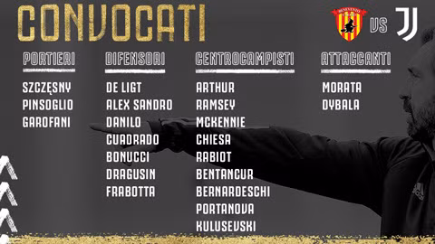 Danh đăng ký thi đấu trận tới của Juventus không có tên siêu sao người Bồ Đào Nha.