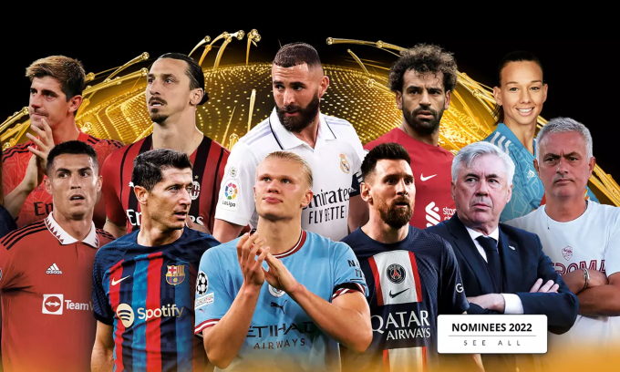 Messi và Ronaldo được so kè với nhau ở giải thưởng Globe Soccer 2022. Messi và Ronaldo được so kè với nhau ở giải thưởng Globe Soccer 2022.