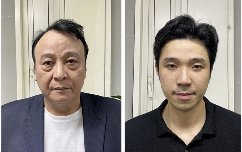 Bị can Đỗ Anh Dũng và Đỗ Hoàng Việt. Ảnh: CA Bị can Đỗ Anh Dũng và Đỗ Hoàng Việt. Ảnh: CA