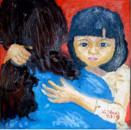 Tác phẩm của Hà Như tại triển lãm. Nguyen-Ha-Nhu-Children-Paintin-7556-2907