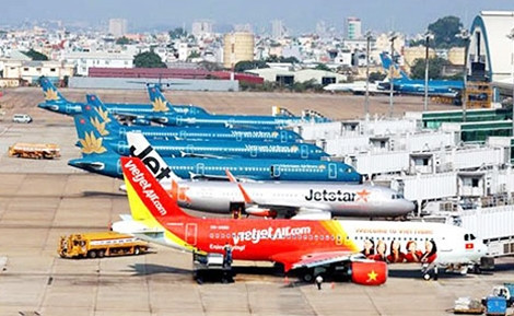 Hoạt động của các hãng HKVN tại CHKQT Tân Sơn Nhất. (Nguồn: Cục Hàng không Việt Nam).