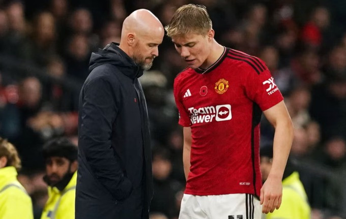 Hojlund không thể góp mặt trong 3 trận đấu sắp tới của Man Utd.