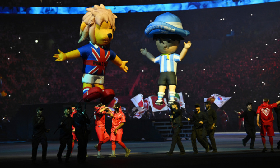 Linh vật các kỳ World Cup trước được giới thiệu tại lễ khai mạc giải đấu trên đất Qatar năm 2022.