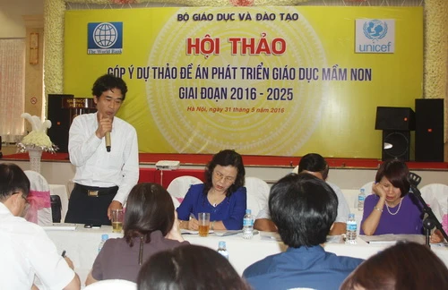 Hội thảo lấy ý kiến đóng góp Dự thảo “Đề án phát triển GDMN giai đoạn 2016 – 2025”