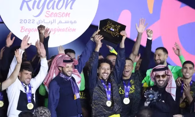 PSG giành chiến thắng 5-4 trước các ngôi sao Ả Rập Xê-út.