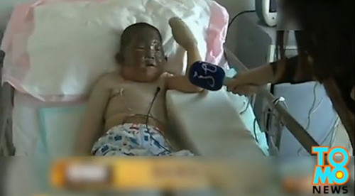 Cậu bé 6 tuổi lao vào nhà cháy để cứu ông nội - 1