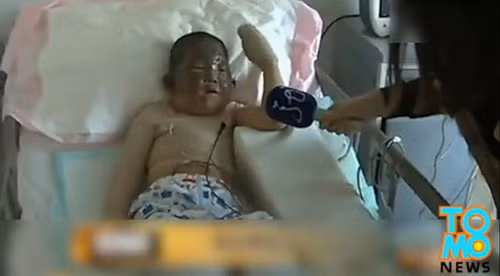 Cậu bé 6 tuổi lao vào nhà cháy để cứu ông nội - 1
