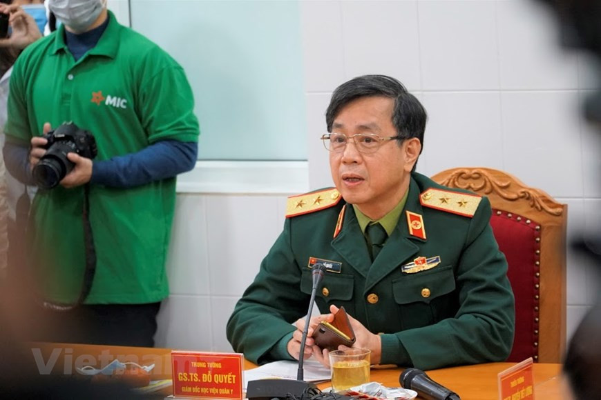 Giáo sư, Tiến sĩ Đỗ Quyết, Giám đốc Học viện Quân y. Ảnh: Vietnamplus Giáo sư, Tiến sĩ Đỗ Quyết, Giám đốc Học viện Quân y. Ảnh: Vietnamplus