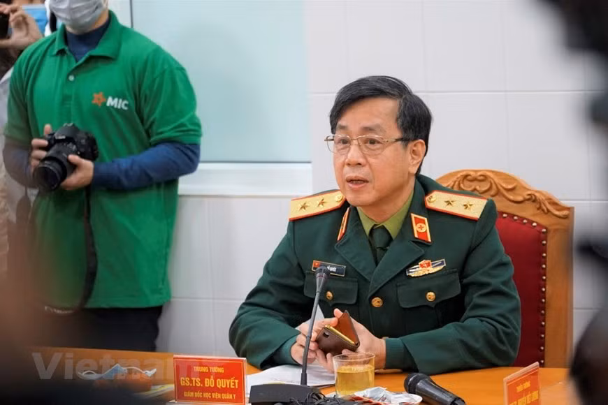 Giáo sư, Tiến sĩ Đỗ Quyết, Giám đốc Học viện Quân y. Ảnh: Vietnamplus