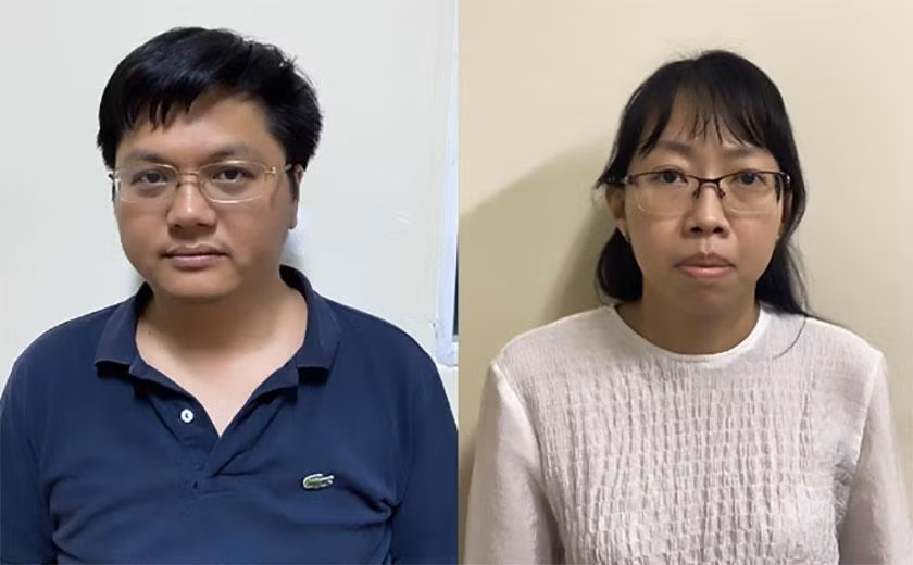 Bị can Đỗ Đức Nam, Lê Thị Thùy Liên.