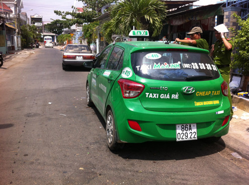 bình thuận, taxi, bỏ trốn, cướp, Phan Thiết