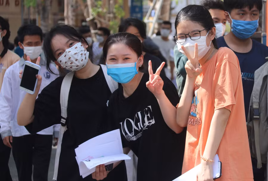 Các thi sinh đã sẵn sàng tâm lý, tự tin bước vào kỳ thi.