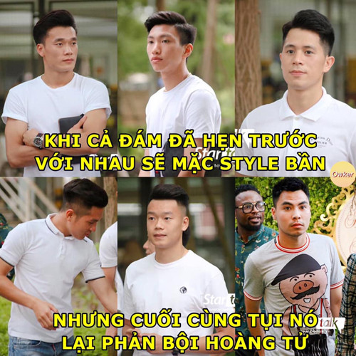 Đức Huy nổi bật giữa đám đông.